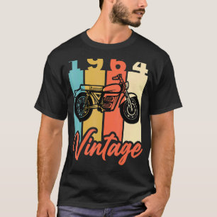 Geboortejaar 1964: retrorecyclus op jaardag t-shirt