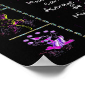 Geboortejaar 1966: Trivia op zwart Poster (Hoek)