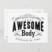 Geboortejaar 1970 Geweldige lichaam Briefkaart (Voorkant / Achterkant)