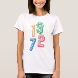 Geboortejaar - 1972 - 50ste verjaardag T-Shirt