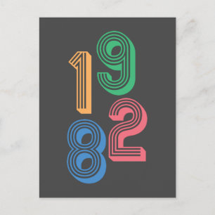 Geboortejaar - 1982 - 40e verjaardag briefkaart
