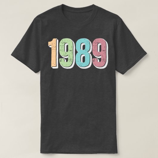 GEBOORTEJAAR 1989 T-SHIRT (Design voorkant)