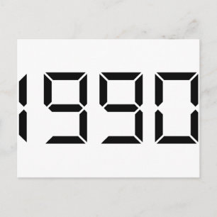 Geboortejaar - 1990 - verjaardag briefkaart
