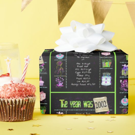 Geboortejaar 2002 Trivia Cadeaupapier (Verjaardagsfeest)
