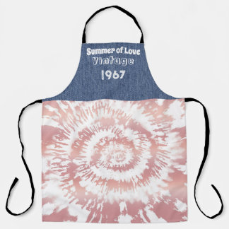 Geboortejaar Hippie Tie Dye All-over Print Schort
