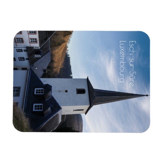 Geboortekerk, Esch-sur-Sure, Luxemburg Magneet (Horizontaal)
