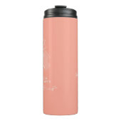 Geboortemaand Bloem December Geboortedatum Monogra Thermosbeker (Voorkant)