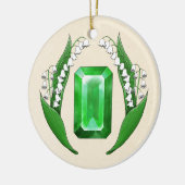 Geboortemaand mei keramisch ornament (Links)