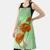 Geboortemaand Oktober Marigold All-Over Print Scho Schort (Insitu)