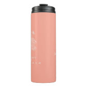 Geboortemaand Vloer May Hawthorn Modern Monogram Thermosbeker (Voorkant)