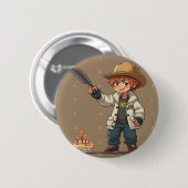 geboortemaatje ronde button 5,7 cm (Voorkant /achterkant)