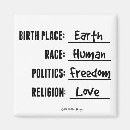 GEBOORTEPLAATS AARDE MAGNEET