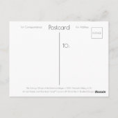 Geboorteplaats C.1340 | Blue Beach Song™-Briefkaar Briefkaart (Achterkant)