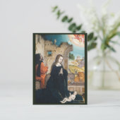 Geboorteplaats C.1508 | Blue Beach Song™-Briefkaar Briefkaart (Staand voorkant)