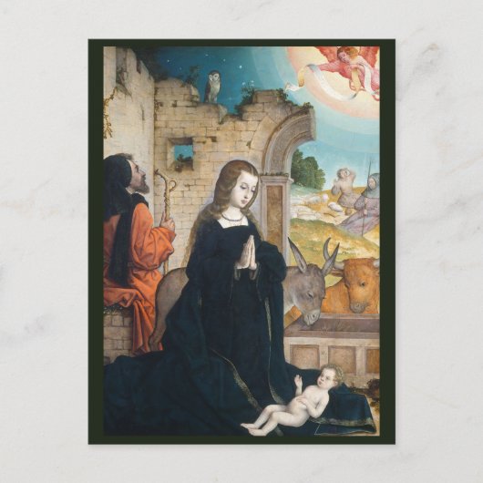 Geboorteplaats C.1508 | Blue Beach Song™-Briefkaar Briefkaart (Voorkant)
