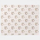 Geboorteplaats Fleece Blanket (Voorkant (Horizontaal))