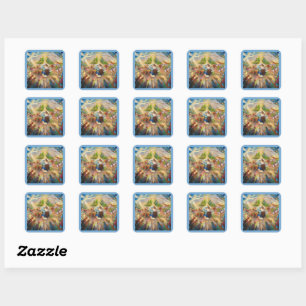 Geboorteplaats Holy Family Kerst stickers