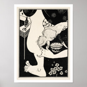 Geboorteplaats van de kalf van het been, geïllustr poster