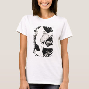 Geboorteplaats van de kalf van het been, illustrat t-shirt