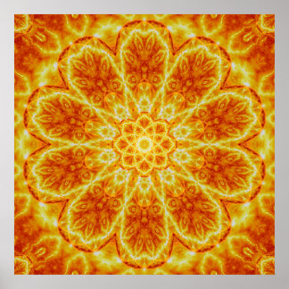Geboorteplaats van een zon Mandala Poster
