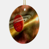 Geboorteplaats van Saturnus Keramisch Ornament (Rechts)