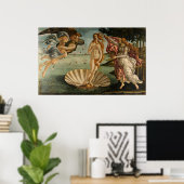 Geboorteplaats van Venus door Botticelli Poster (Thuiskantoor)