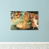 Geboorteplaats van Venus Funny Remake met Glass Ca Canvas Afdruk (Insitu (Houten vloer))