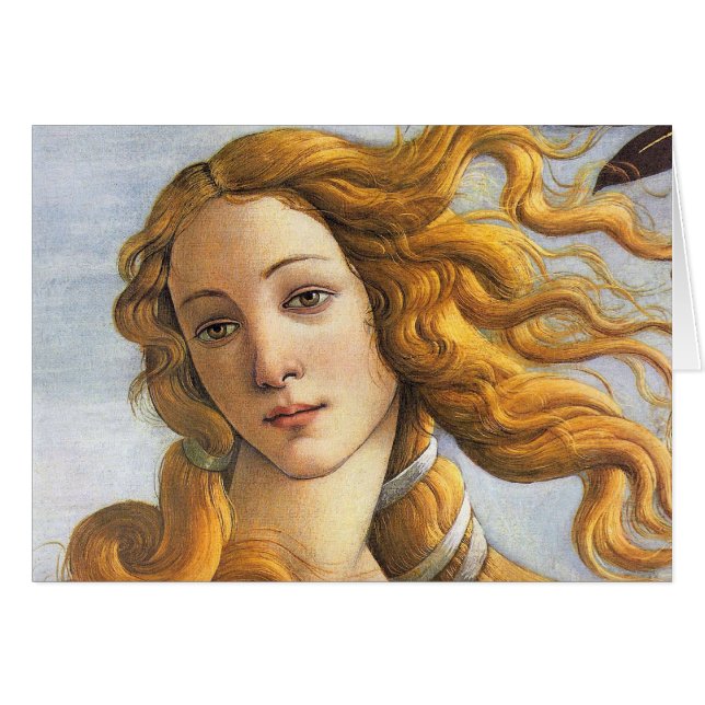 Geboorteplaats: Venus detail, Botticelli (Voorkant Horizontaal)