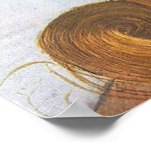 Geboorteplaats: Venus detail, Botticelli Poster (Hoek)