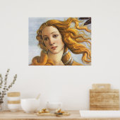 Geboorteplaats: Venus detail, Botticelli Poster (Keuken)