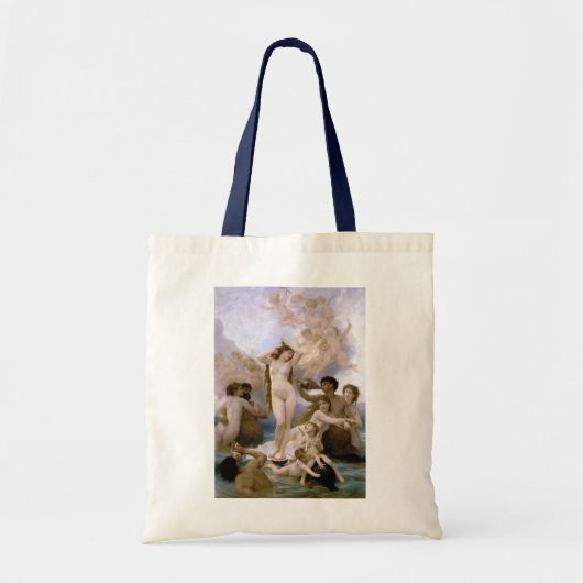 Geboorteplaats: Venus, William-Adolphe Bouguereau Tote Bag (Voorkant)