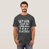 geboortesteun pap grappig shirt - placenta (Voorkant volledig)