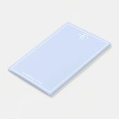 Geborduurd Blauw Post-it® Notes (Schuin)