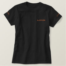 geborduurde basis-T-shirt