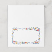 Geborduurde bloemenbruiloft (Buitenkant ongevouwen)