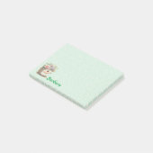 Geborduurde Egel Bloem Post-it® Notes (Schuin)