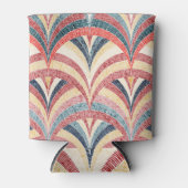 Geborduurde golvende bohemian naadloze print. blikjeskoeler (Voorkant)