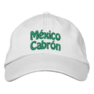 Geborduurde Hoed México Cabrón Pet