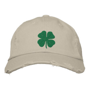 Geborduurde Ierse Four Leaf Clover Pet