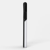 Geborduurde initialen Zwart-wit retro Case-Mate iPhone Case (Achterkant/rechts)