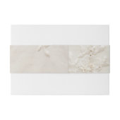 Geborduurde Lace Wedding Belly Band Uitnodigingen Wikkel (Achterkant Voorbeeld)