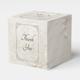 Geborduurde Lace Wedding Favoriete Box Bedankdoosjes