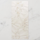 Geborduurde Lace Wedding Menu (Achterkant)