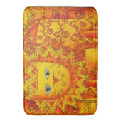 Geborduurde Leeuw Aquarel Illustratie Badmat (Voorkant Verticaal)