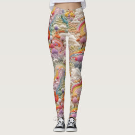 Geborduurde Magical Valley Leggings - Schattige