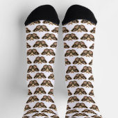 Geborduurde Moth Sokken (Top)