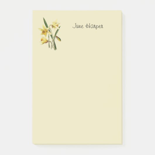 Geborduurde narcis Post-it-notities Post-it® Notes (Voorkant)