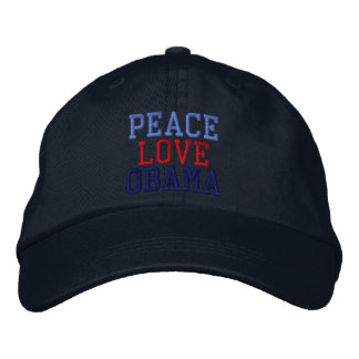 Geborduurde Peace Love Obama Ball Pet