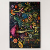 Geborduurde Wild Fungi Jigsaw Puzzel (Verticaal)