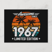 Geboren 1967 Limited Edition Retro Geweldig Sinds  Briefkaart (Voorkant)
